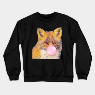 Bubble gum Fox Crewneck Sweatshirt